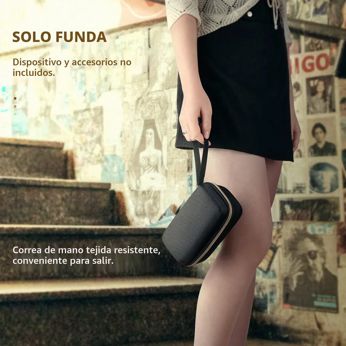 Yinke Marshall Emberton - Funda para altavoz portátil, color negro