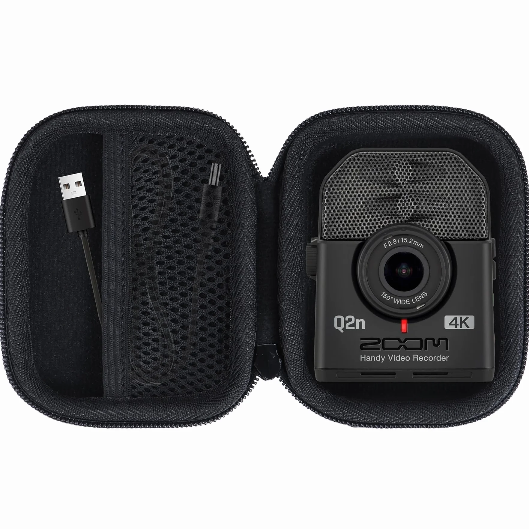 Lebakort Duro Caja Estuche Funda para Zoom Q2n 4K Grabadora portátil
