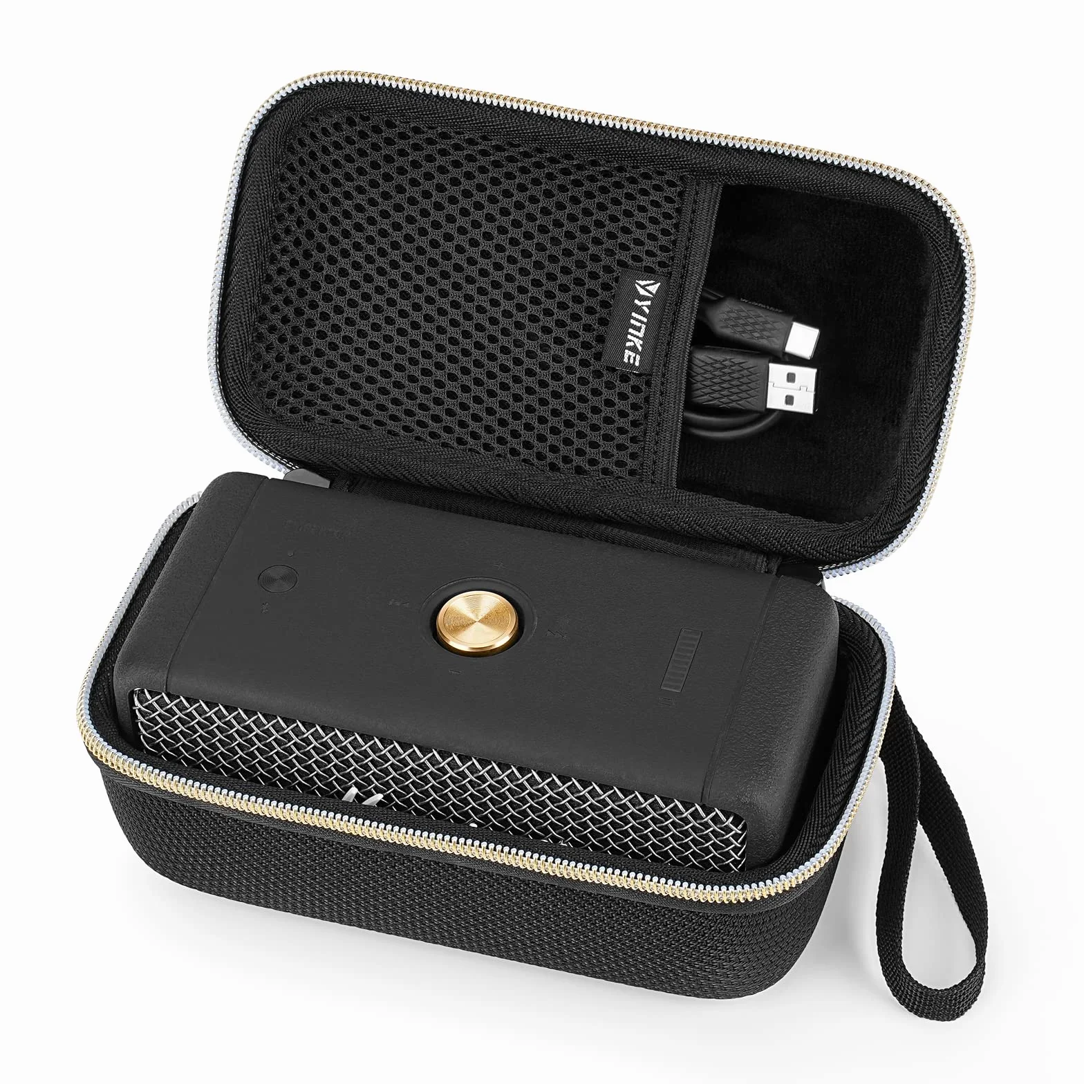 Yinke Marshall Emberton - Funda para altavoz portátil, color negro
