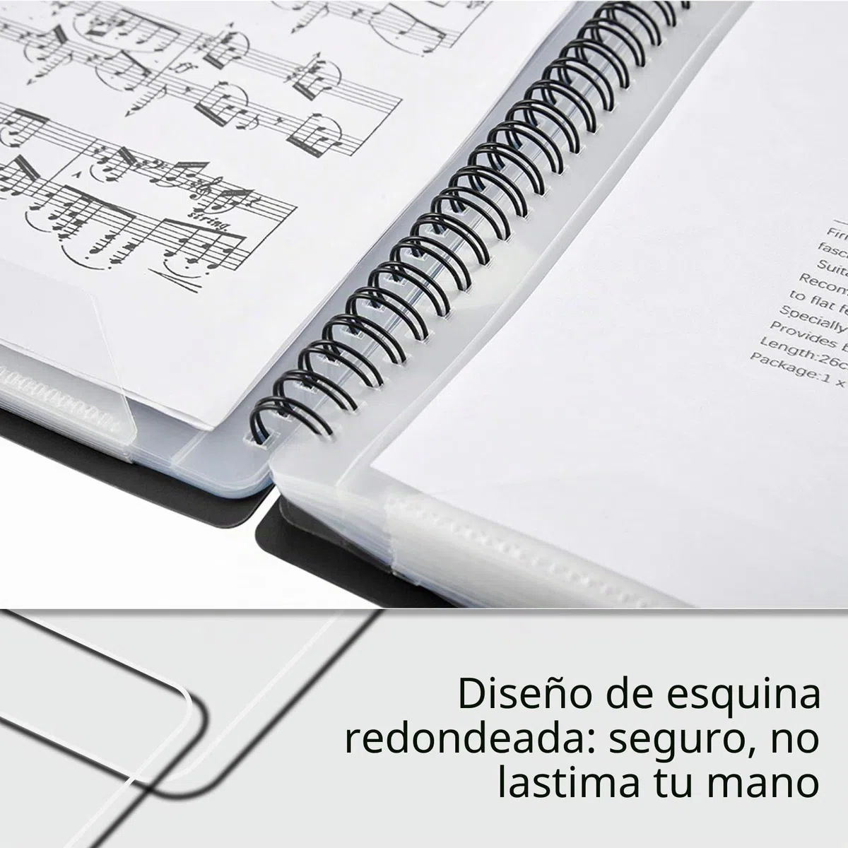 Irich Carpetas para partituras, Música Carpeta tamaño A4, Carpeta de archivos de música Carpetas de plástico con pestañas y 60 bolsillos (30 compartimentos, 32 * 24CM, Negro)