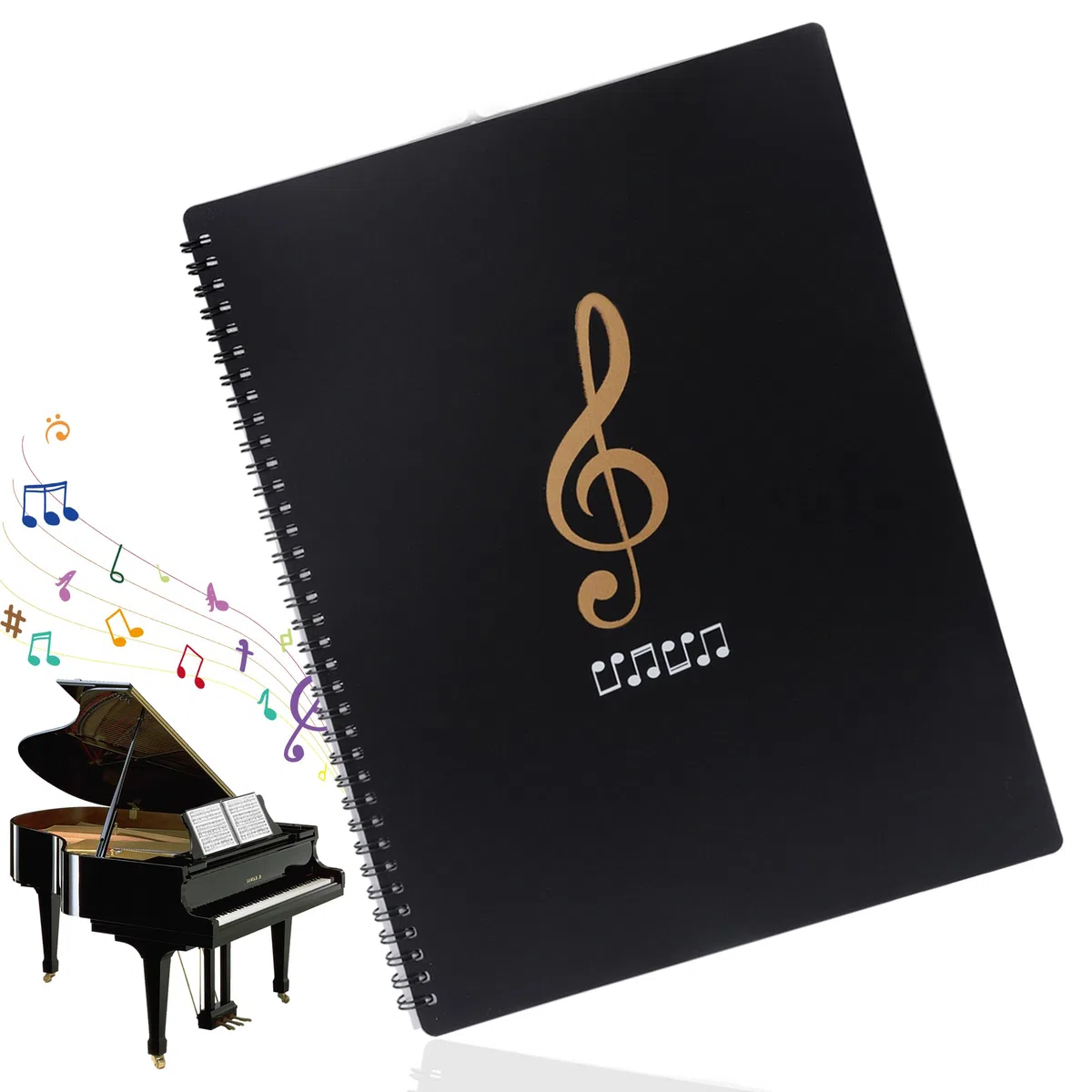 Carpeta Partituras A4 para Música - Guitarra y Piano