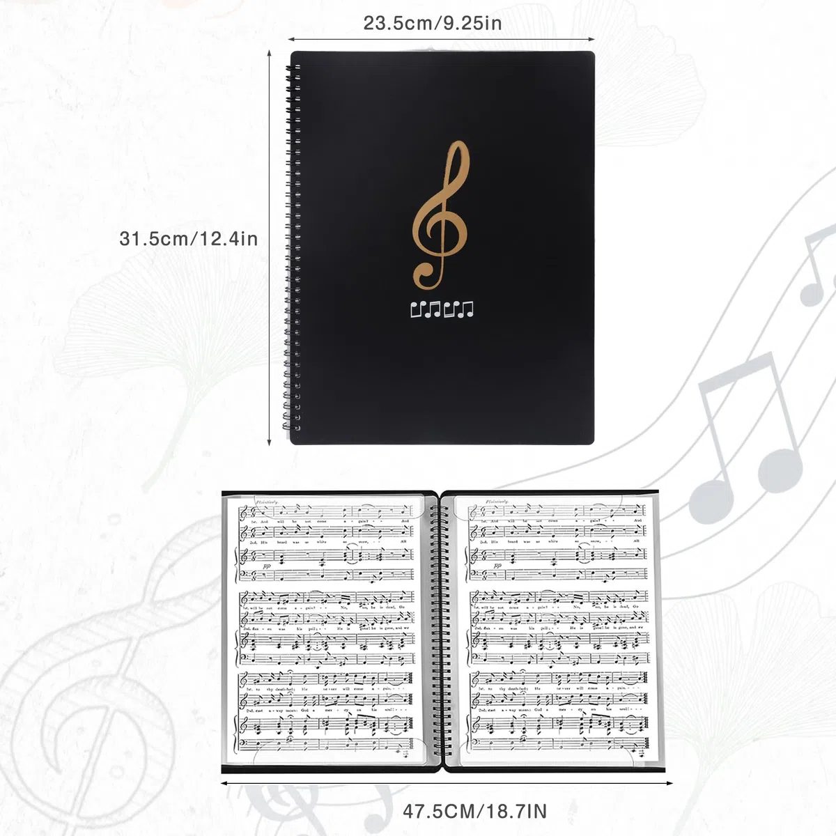 Carpeta Partituras A4 para Música - Guitarra y Piano