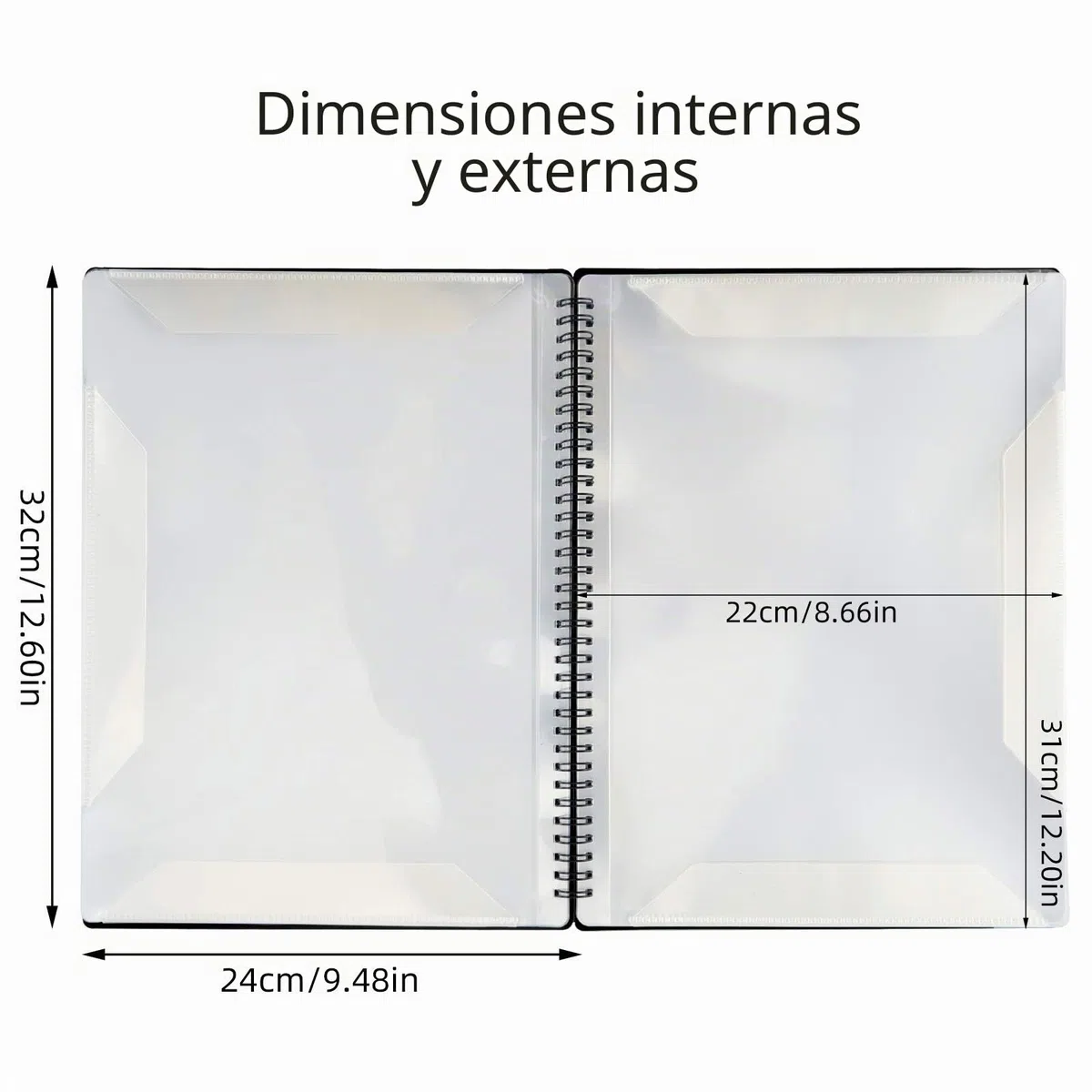 Irich Carpetas para partituras, Música Carpeta tamaño A4, Carpeta de archivos de música Carpetas de plástico con pestañas y 60 bolsillos (30 compartimentos, 32 * 24CM, Negro)