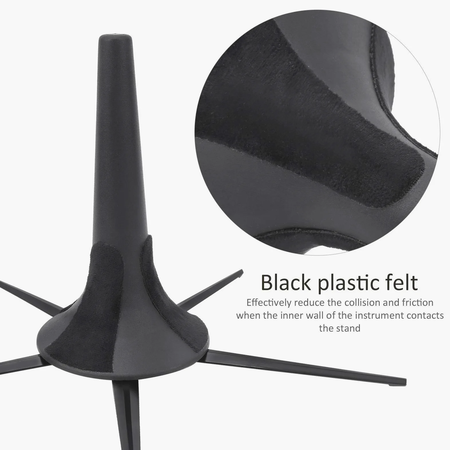 Soporte de Trompeta ABS + Aleación de Zinc, Soporte Plegable