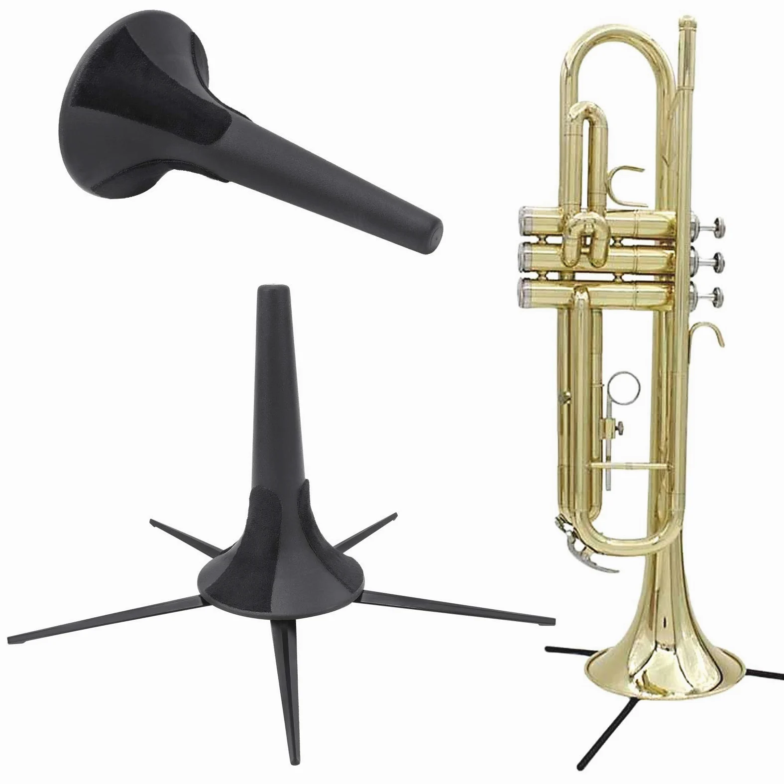 Soporte de Trompeta ABS + Aleación de Zinc, Soporte Plegable