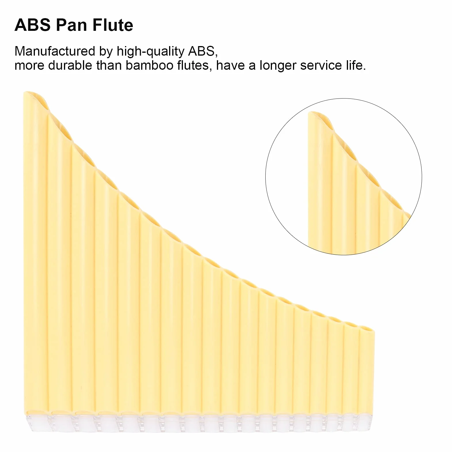Flauta De Pan De 16 Tubos ,Puede Llevar La Flauta De Pan Donde Quiera Que Desee Flauta De Pan Fácil De Aprender Y Tocar Pruebas Rigurosas Con Material ABS Para Música(amarillo)