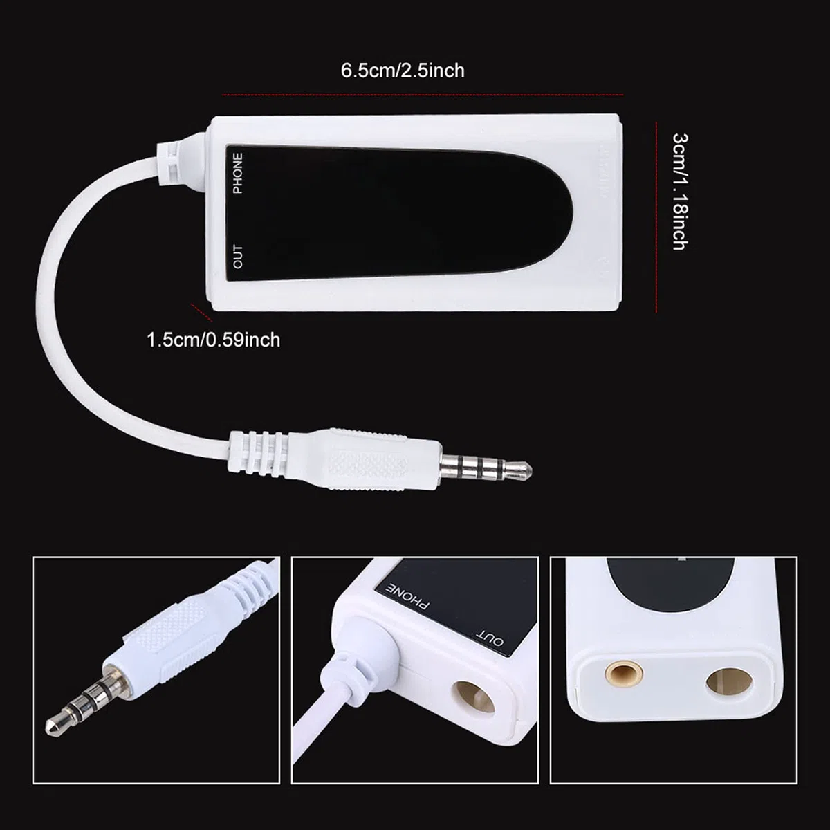 JTLB 2 Bass Flanger FC - 21 Guitarra Eléctrica Bajo a Teléfono Móvil Convertidor Instrumentos Accesorio