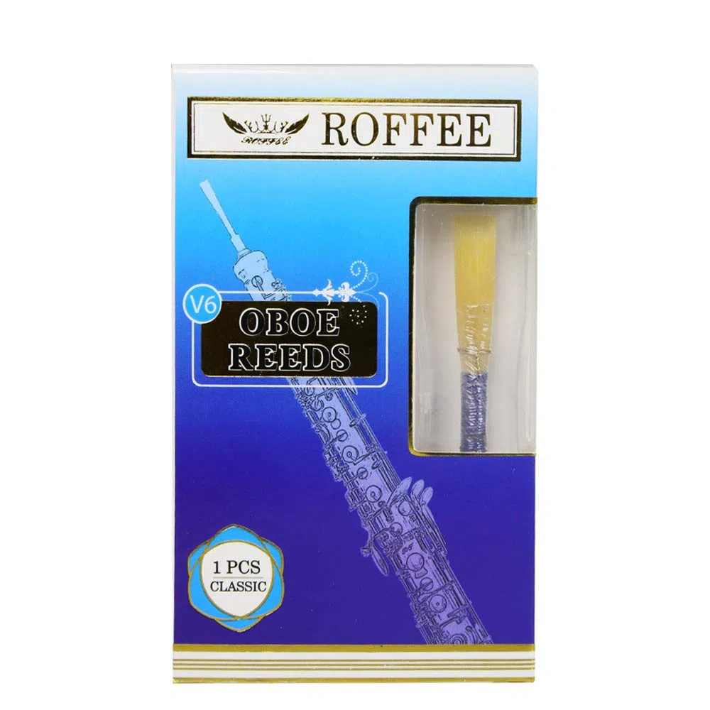 1 hoja de oboe de hoja V6 modelo escolar, media blanda.