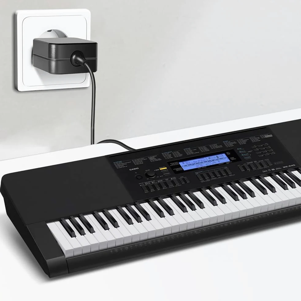 KFD Cargador 12V Adaptador de Corriente para Casio Privia Keyboard AD-A12150LW PX-130 PX-135 PX-350 PX-160 PX-150 CDP-120 AD-A1215LW PX-7 Digital Piano PX-330 AP-250 CDP-220 CTK-6000 CTK-7200 WK-6500