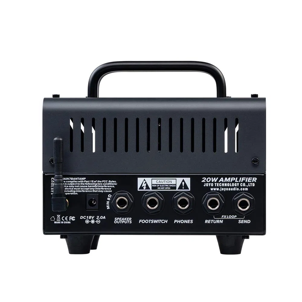 JOYO Zombie II BanTamp XL Serie Mini Amplificador de Guitarra 20W Híbrido de Tubos 2-Canales con Bluetooth (Solo cabezal, se necesita caja)