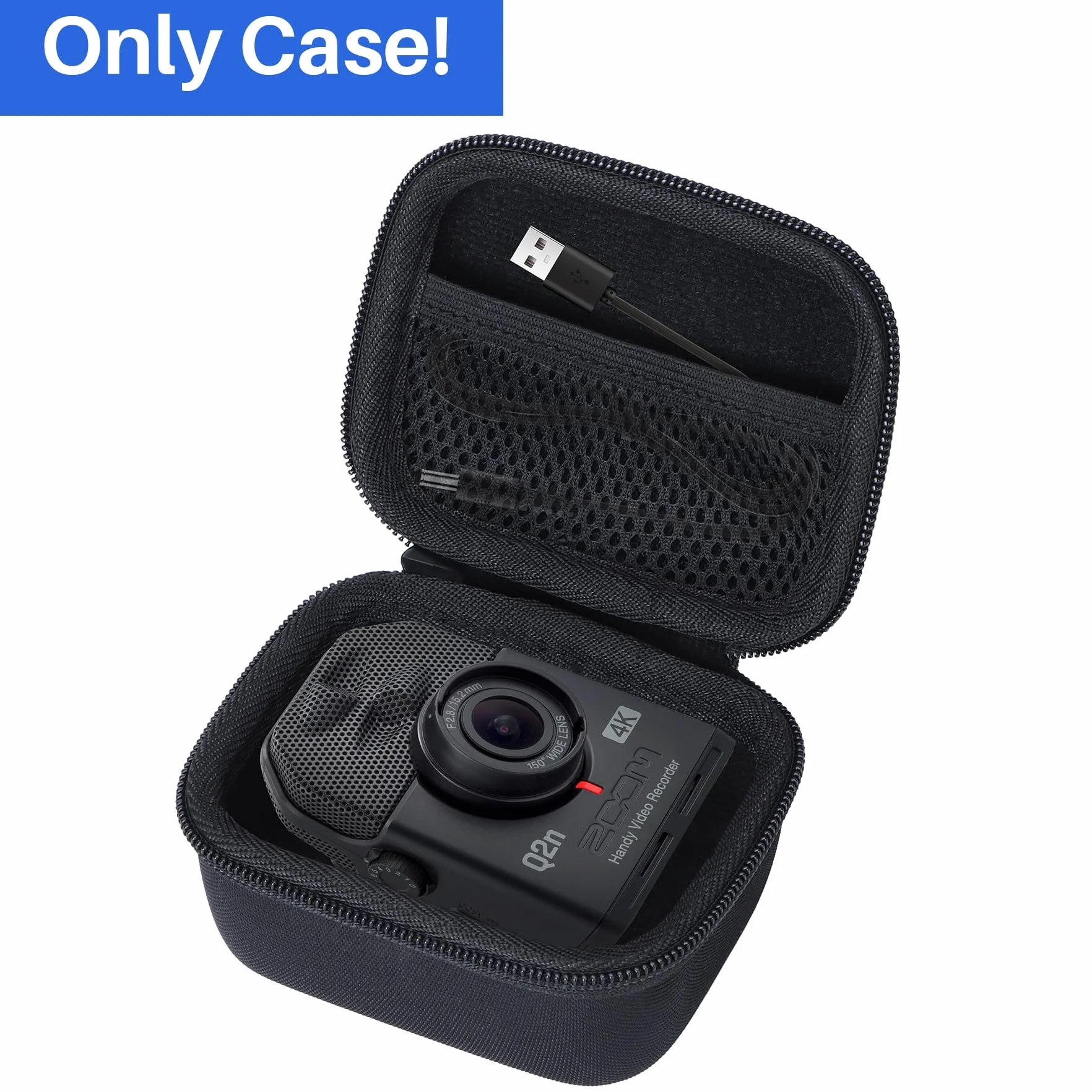 Lebakort Duro Caja Estuche Funda para Zoom Q2n 4K Grabadora portátil