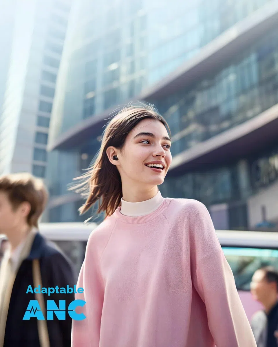 Soundcore A30i de Anker, Auriculares con Cancelación de Ruido, Diseño Elegante en Forma de Lápiz Labial, Diminutos, Ligeros y Cómodos, 24 Horas de Reproducción, IP54, Inalámbricos, Bluetooth 5.4