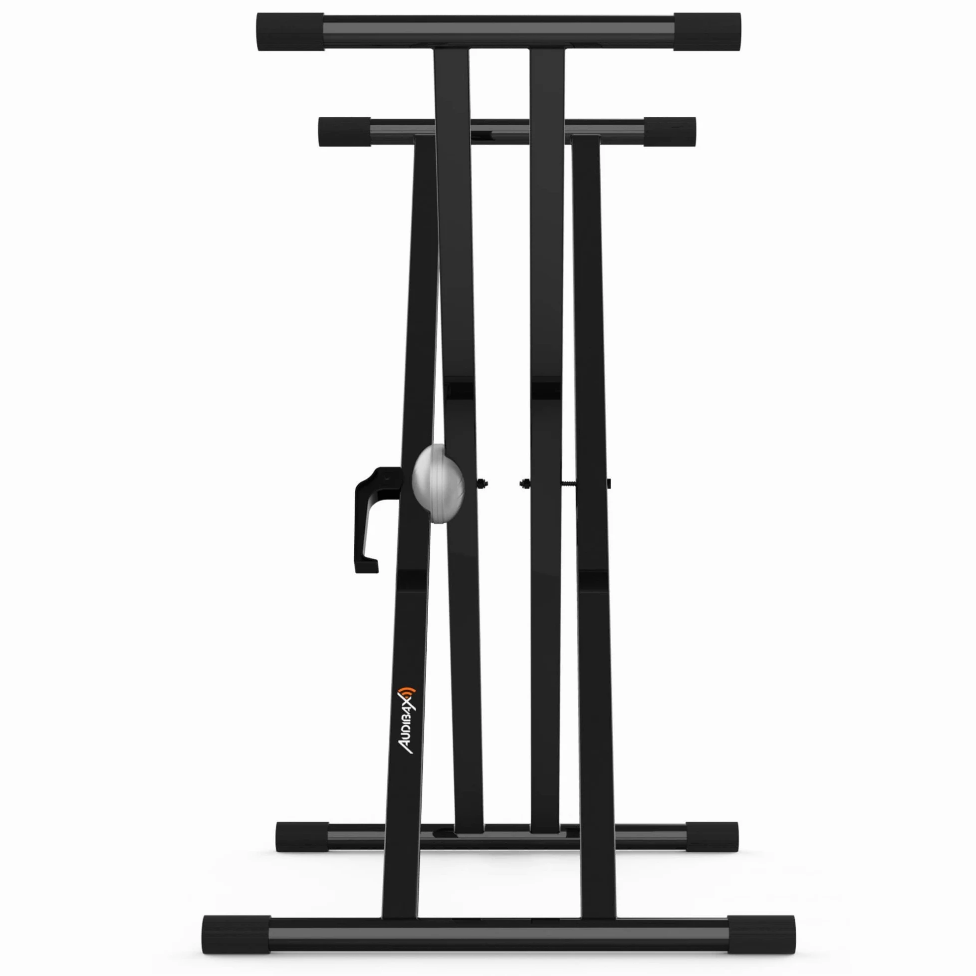 Audibax - Onyx 130 Soporte Piano - Estructura Tijera Doble - Anclajes Easy Lock - Fabricada en Acero - Color Negro - Base Antideslizante - Carga hasta 50 Kg - Compatible con Yamaha