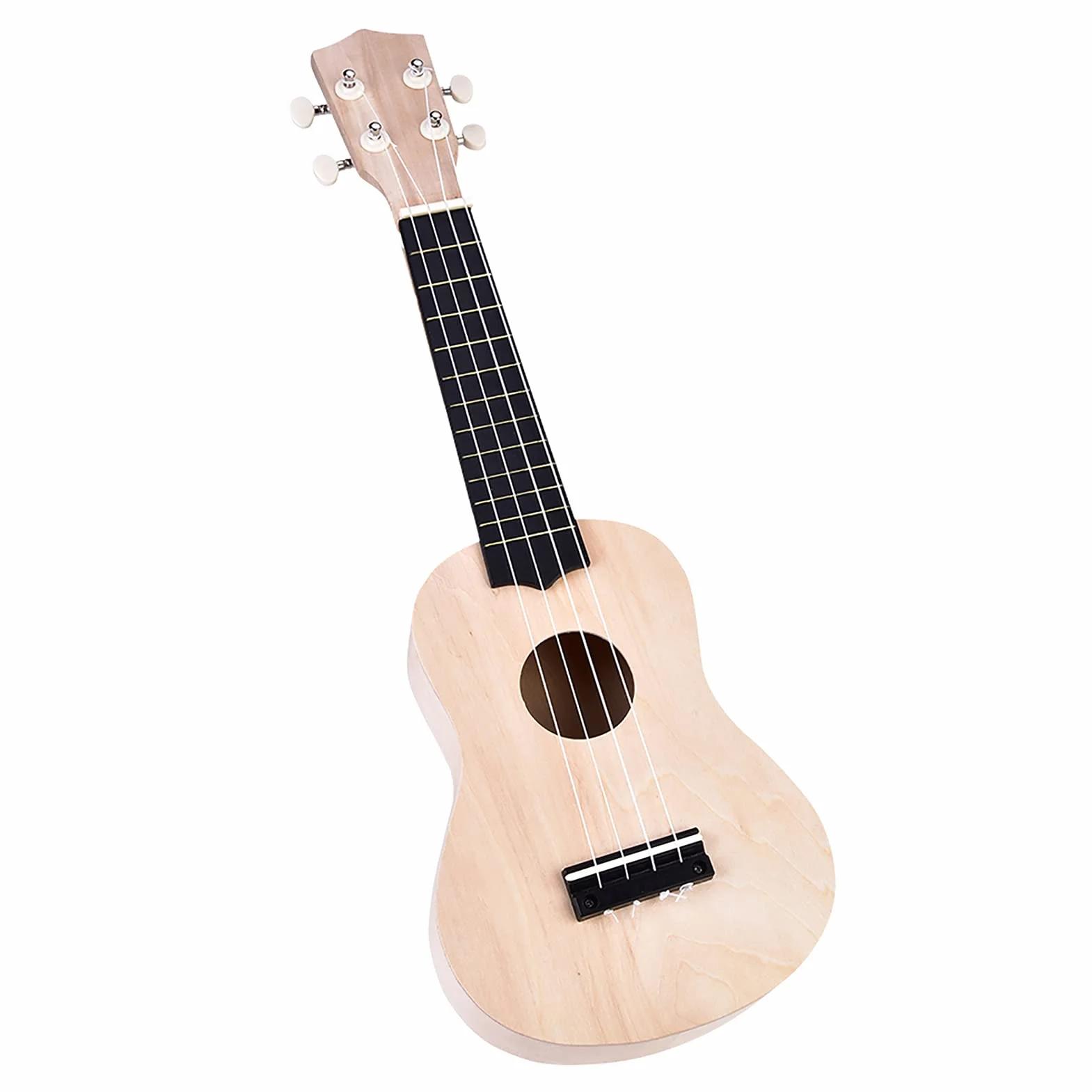 Kit de bricolaje de ukelele de 21 pulgadas, juego de ukelele soprano, guitarra para niños, para niños, adultos, principiantes, aficionados, regalo para niños, hecho de madera de tilo natural 53X17.5x5