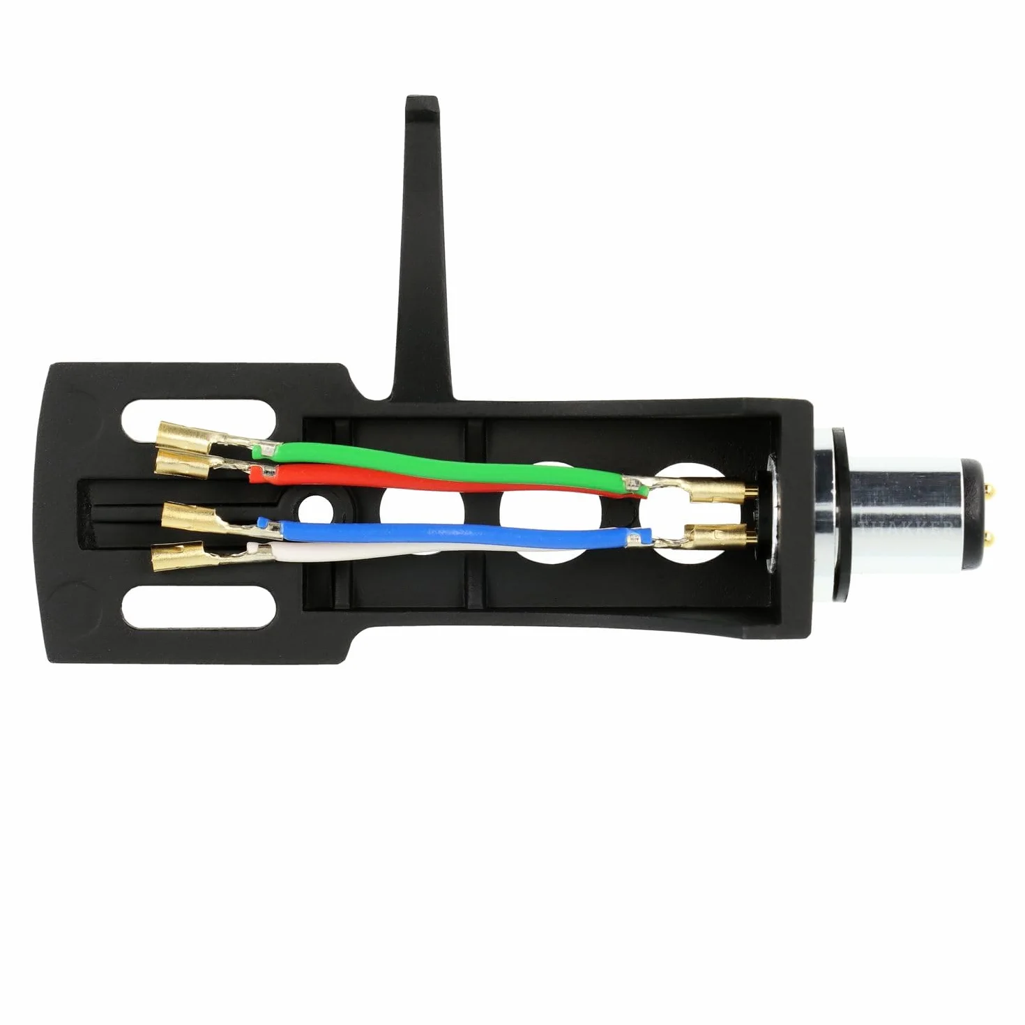 THAKKER HS-10 - Cáscara de Cabeza de Aluminio - Negro | Conexión de Bayoneta SME | Incluido Cables de Cabezal | Aluminium Headshell