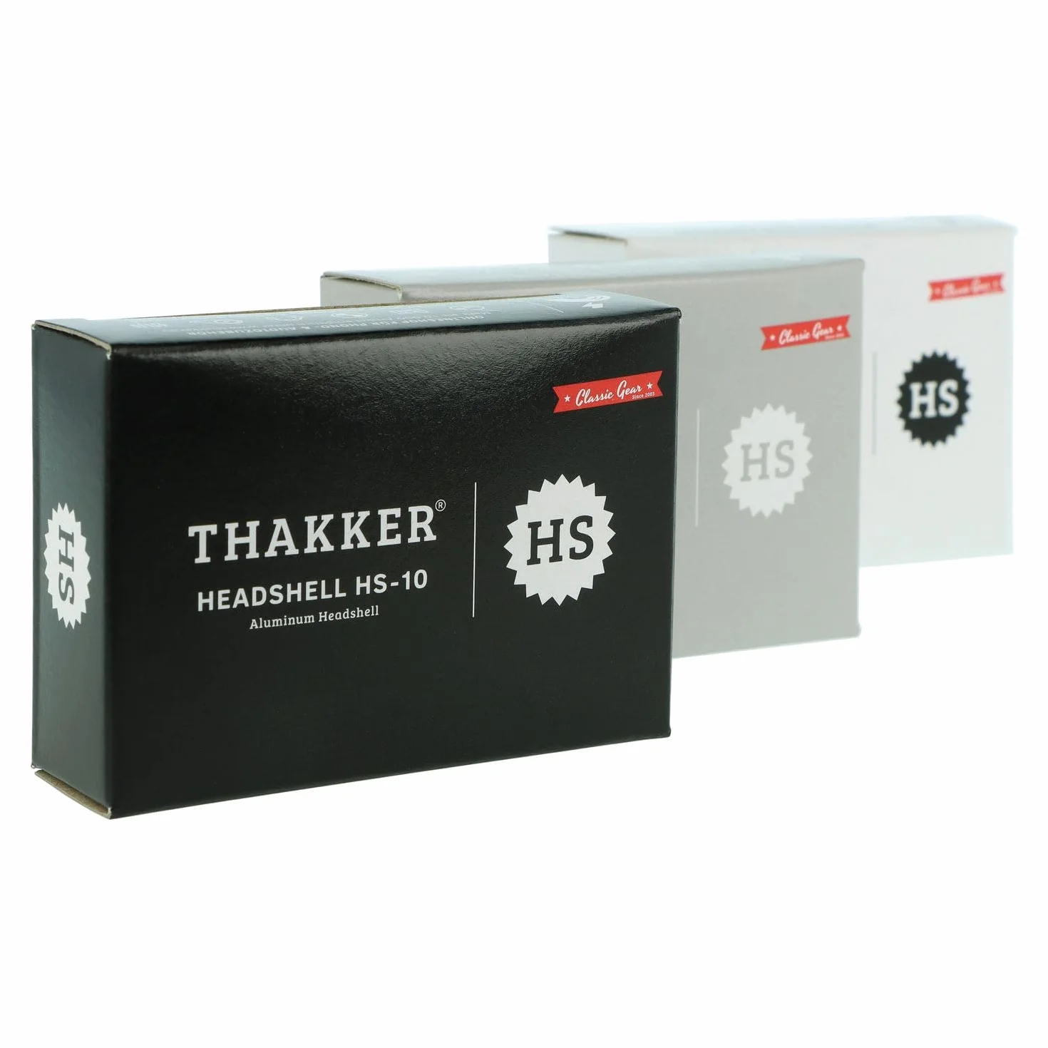THAKKER HS-10 - Cáscara de Cabeza de Aluminio - Negro | Conexión de Bayoneta SME | Incluido Cables de Cabezal | Aluminium Headshell