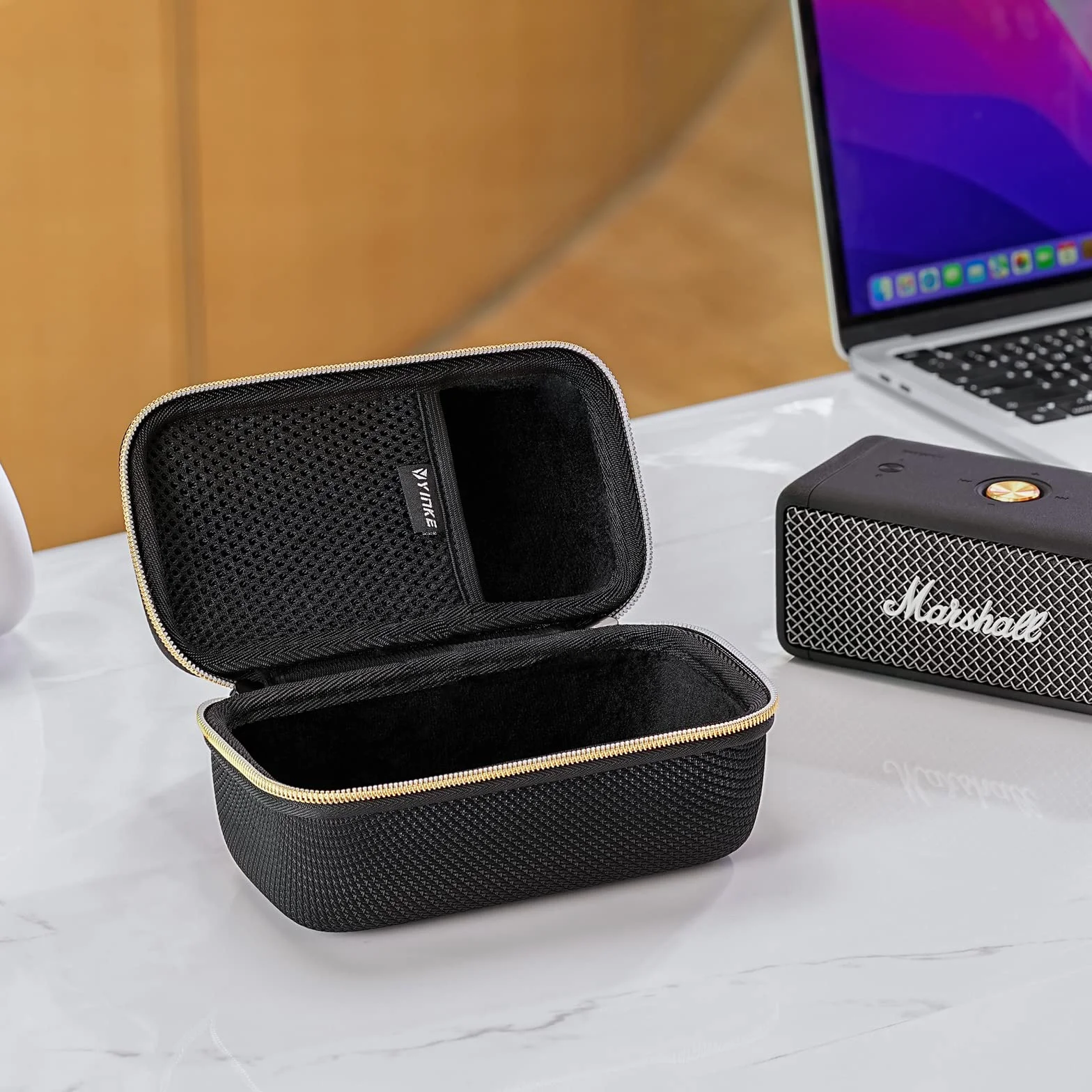 Yinke Marshall Emberton - Funda para altavoz portátil, color negro