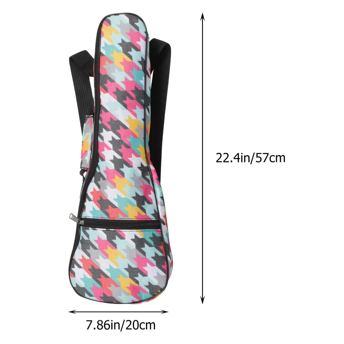 ERINGOGO Funda de Ukelele Ligera y Resistente con Bolsa de Transporte para Instrumentos Diseño Unisex y Protección Antirayaduras para Ukelele