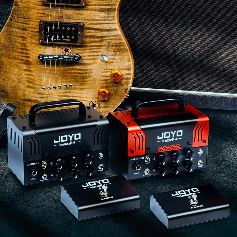 JOYO Zombie II BanTamp XL Serie Mini Amplificador de Guitarra 20W Híbrido de Tubos 2-Canales con Bluetooth (Solo cabezal, se necesita caja)