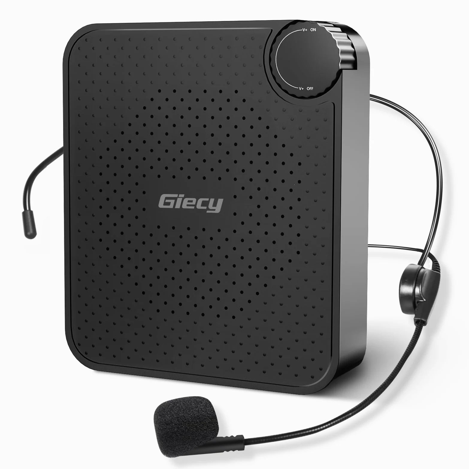 Amplificador de Voz Ultra Ligero con Micrófono,Sistema PA Portatil,Recargable Batería,Correa Ajustable para Profesores,Guías Turísticos,Fitness